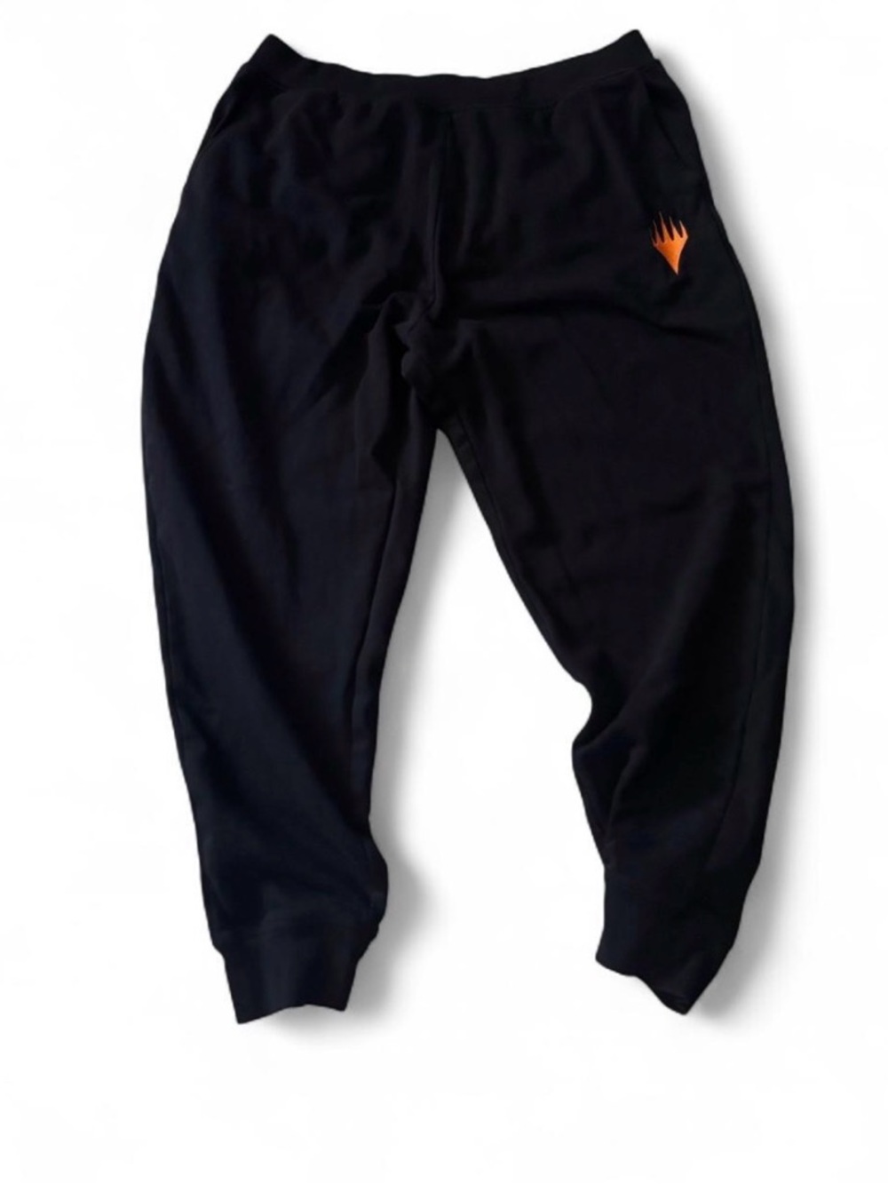 Magic The Gathering Black Jogger w/ Orange Flame Logo